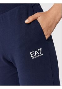 EA7 Emporio Armani Spodnie dresowe 8NTP85 TJCQZ 1554 Granatowy Regular Fit. Kolor: niebieski. Materiał: bawełna #5