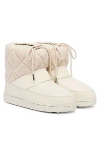Love Moschino - LOVE MOSCHINO Śniegowce JA24412G0NISJ Écru. Materiał: skóra