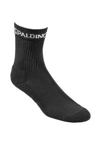 SPALDING - Skarpety męskie do koszykówki o średnim kroju. Kolor: czarny. Sport: koszykówka #1