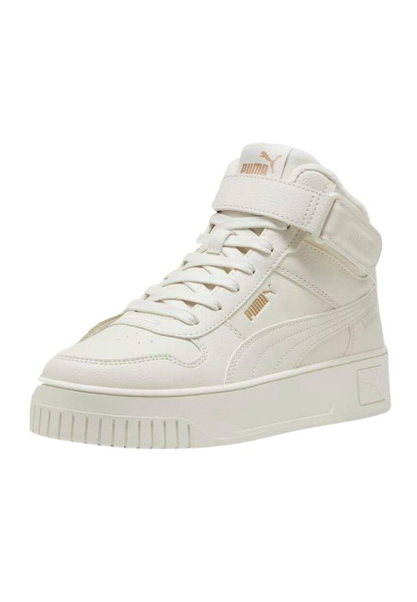 Puma - Kobiety/Panie Carina Street Mid Cut Trainers. Okazja: na spacer. Kolor: biały. Sport: turystyka piesza