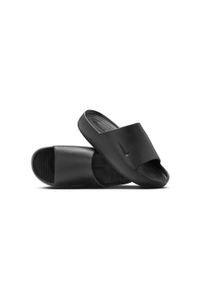 Klapki męskie Nike Calm Slide. Zapięcie: bez zapięcia. Kolor: czarny. Materiał: materiał, syntetyk. Szerokość cholewki: normalna. Sport: turystyka piesza