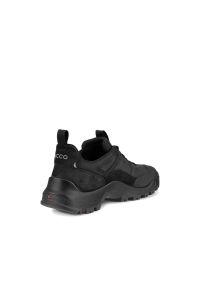 ecco - Buty trekkingowe męskie ECCO OFFROAD M SHOE LEA. Kolor: czarny. Materiał: guma, skóra, zamsz, materiał, nubuk. Sport: turystyka piesza
