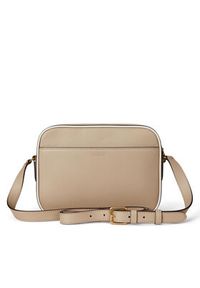Lauren Ralph Lauren - LAUREN RALPH LAUREN Torebka 431958983003 Beżowy. Kolor: beżowy. Materiał: skórzane