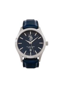 U.S. Polo Assn. Zegarek Yale USP7371BL Niebieski. Kolor: niebieski. Materiał: skóra #6