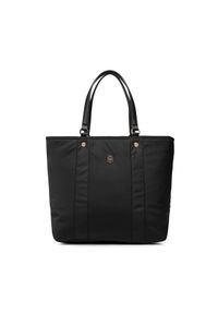 TOMMY HILFIGER - Tommy Hilfiger Torebka My Tommy Tote AW0AW11998 Czarny. Kolor: czarny