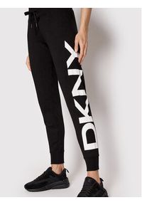 DKNY Sport Spodnie dresowe DP1P1947 Czarny Regular Fit. Kolor: czarny. Materiał: bawełna #4