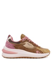 Pepe Jeans Sneakersy Winslow Serie PLS600013 Beżowy. Kolor: beżowy. Materiał: zamsz, skóra