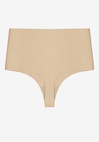 Renee - Beżowe Bezszwowe Majtki High Waist Kolunea. Stan: podwyższony. Kolor: beżowy