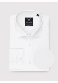 Pako Lorente - PAKO LORENTE – Biała koszula męska. Kolor: biały. Materiał: elastan, bawełna. Długość rękawa: długi rękaw. Długość: długie #1