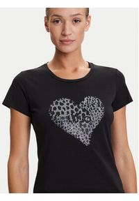 Liu Jo T-Shirt UF5264 JS923 Czarny Regular Fit. Kolor: czarny. Materiał: bawełna #5