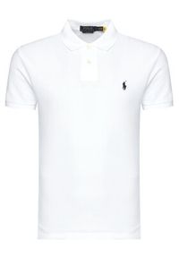 Polo Ralph Lauren Polo Core Replen 710548797 Biały Slim Fit. Typ kołnierza: polo. Kolor: biały. Materiał: bawełna #7