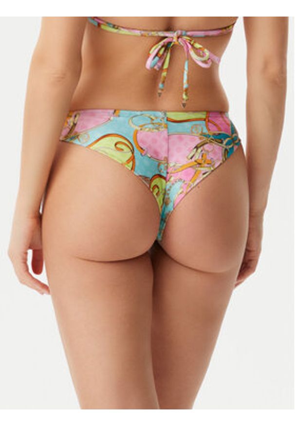 Guess Dół od bikini E5GO16 KCR12 Kolorowy. Materiał: syntetyk. Wzór: kolorowy