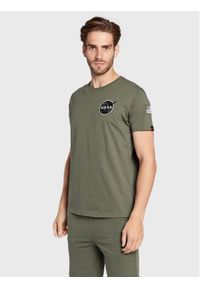 Alpha Industries T-Shirt Space Shuttle 176507 Zielony Regular Fit. Kolor: zielony. Materiał: bawełna #1