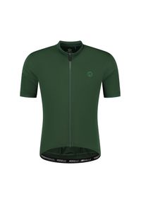 ROGELLI - Koszulka rowerowa męska Rogelli Essential. Kolor: zielony. Długość rękawa: krótki rękaw. Długość: krótkie. Sport: kolarstwo