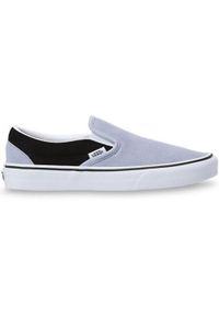Vans - Glemo Slip-On z zamszu — Mgławka niebieski/Czarny, 39. Okazja: na co dzień. Zapięcie: bez zapięcia. Kolor: szary, niebieski, wielokolorowy, czarny. Materiał: zamsz #1