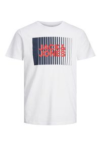 Jack & Jones - Jack&Jones T-Shirt Corp 12233999 Biały Standard Fit. Kolor: biały. Materiał: bawełna