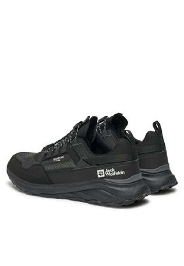 Jack Wolfskin Trekkingi Dromoventure Athletic Texapore Low M A63297 Czarny. Kolor: czarny. Materiał: skóra. Sport: turystyka piesza