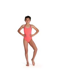 Kostium kąpielowy dziewczęcy Speedo Lane Line różowy. Kolor: różowy #1