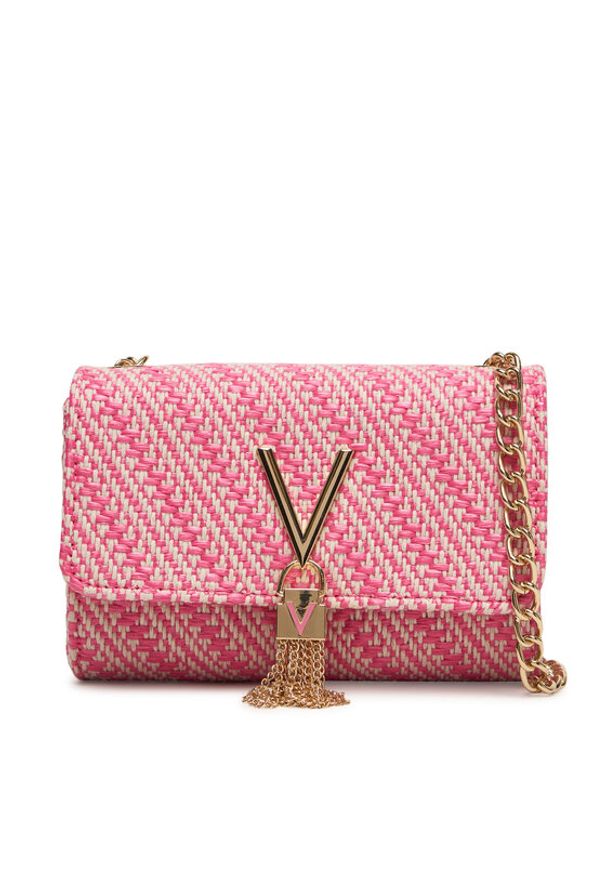 VALENTINO - Valentino Torebka Divina Summer VBS9XI03S Różowy. Kolor: różowy. Materiał: skórzane