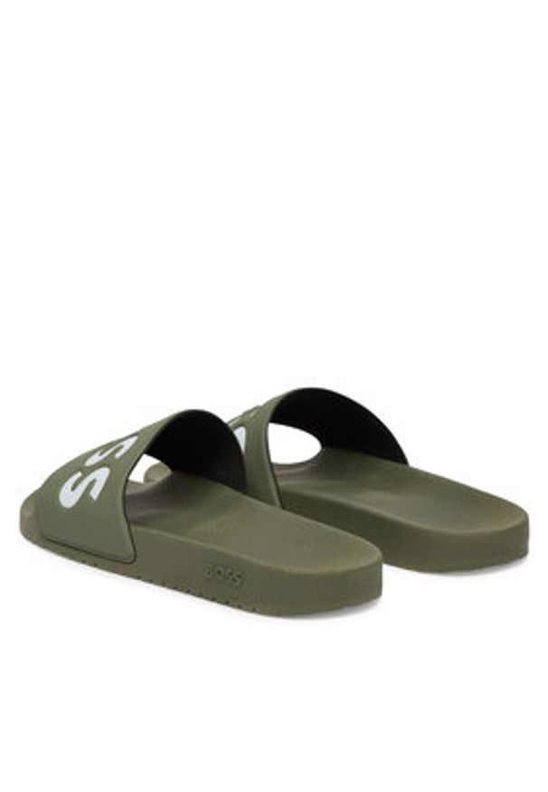 BOSS Klapki Aryeh 50536835 Zielony. Kolor: zielony. Materiał: syntetyk