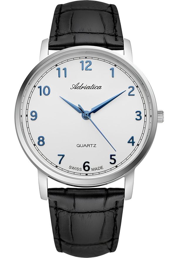 Zegarek Adriatica Zegarek męski Adriatica A1287.52B3Q czarny. Kolor: czarny