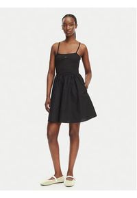 Tommy Jeans Sukienka letnia DW0DW22352 Czarny Slim Fit. Kolor: czarny. Materiał: bawełna. Sezon: lato #3