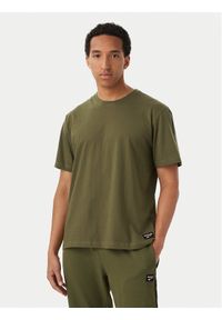 Reebok T-Shirt Nico RK25724CCM Khaki Regular Fit. Kolor: brązowy. Materiał: bawełna #1