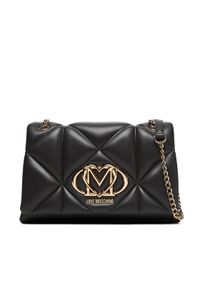 Love Moschino - LOVE MOSCHINO Torebka JC4041PP0NLC0000 Czarny. Kolor: czarny. Materiał: skórzane