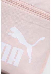Puma plecak damski kolor różowy duży z nadrukiem. Kolor: różowy. Wzór: nadruk