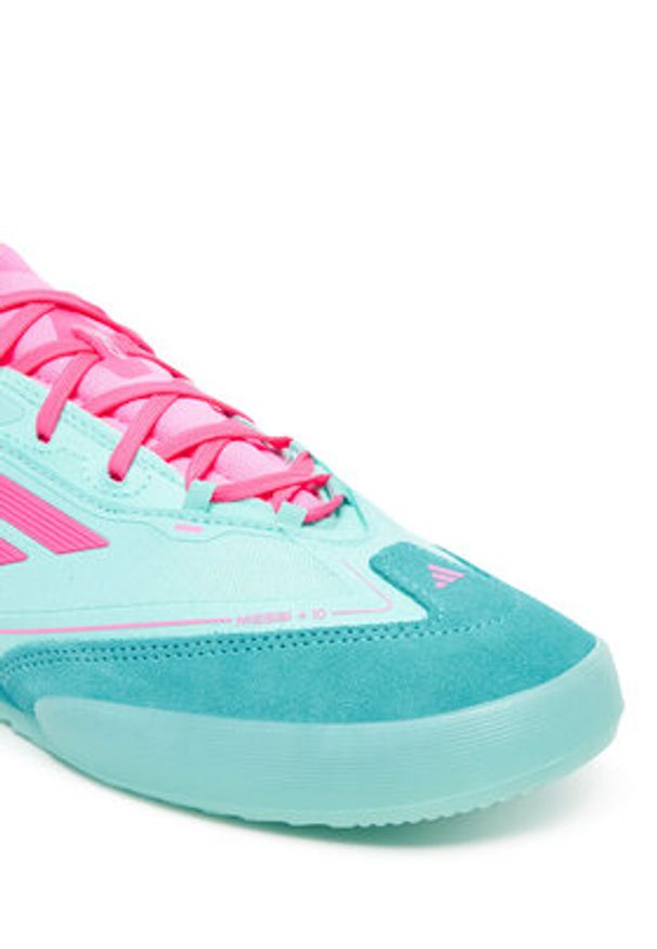 Adidas - adidas Buty do piłki nożnej F50 Messi Freestyle Indoor JH8831 Turkusowy. Kolor: turkusowy. Materiał: materiał