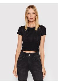 Guess Bluzka W2YR42 Z2U00 Czarny Slim Fit. Kolor: czarny. Materiał: syntetyk #1