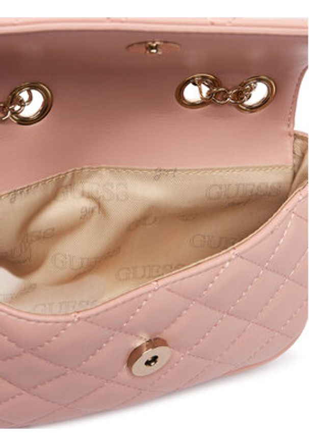 Guess Torebka J5YZ17 WGT10 Różowy. Kolor: różowy. Materiał: skórzane