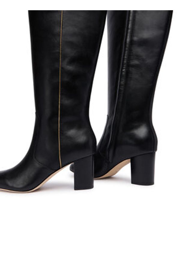 Lauren Ralph Lauren - LAUREN RALPH LAUREN Kozaki 802980067001 Czarny. Kolor: czarny. Materiał: skóra
