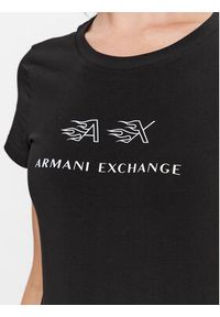 Armani Exchange T-Shirt 6RYT22 YJC7Z 1200 Czarny Regular Fit. Kolor: czarny. Materiał: bawełna