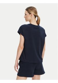 TOMMY HILFIGER - Tommy Hilfiger T-Shirt WW0WW46113 Granatowy Regular Fit. Kolor: niebieski. Materiał: bawełna