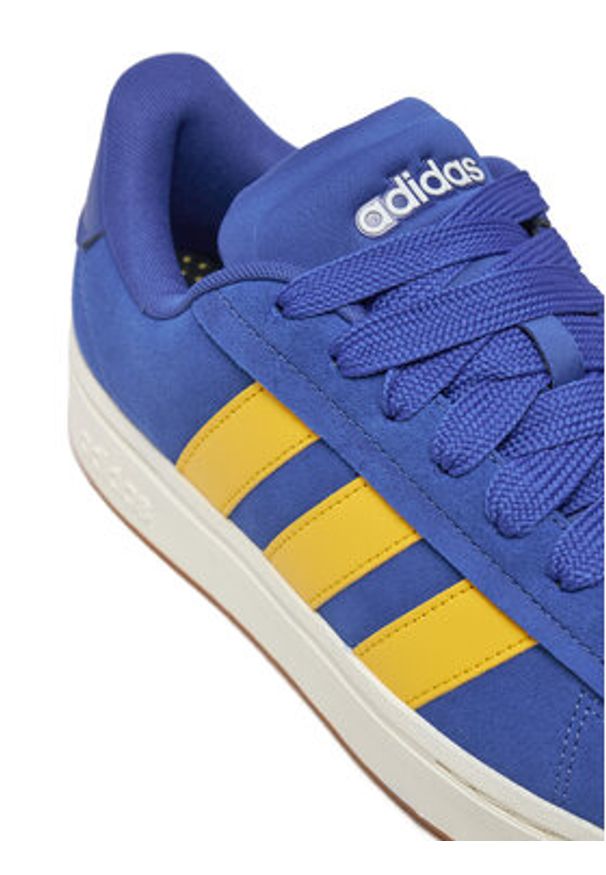 Adidas - adidas Sneakersy Grand Court Alpha JI1714 Granatowy. Kolor: niebieski. Materiał: zamsz, skóra