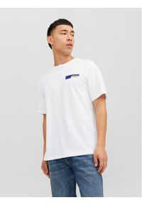 Jack & Jones - Jack&Jones T-Shirt Corp 12233999 Biały Standard Fit. Kolor: biały. Materiał: bawełna