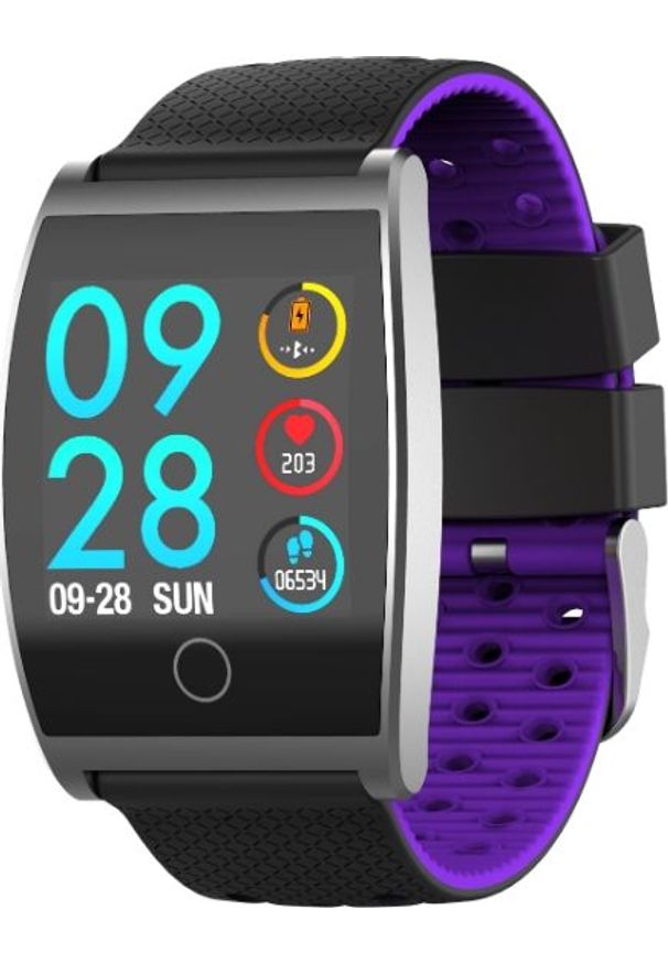 Smartwatch Garett Electronics Sport 22 Czarno-fioletowy. Rodzaj zegarka: smartwatch. Kolor: czarny, wielokolorowy, fioletowy. Styl: sportowy