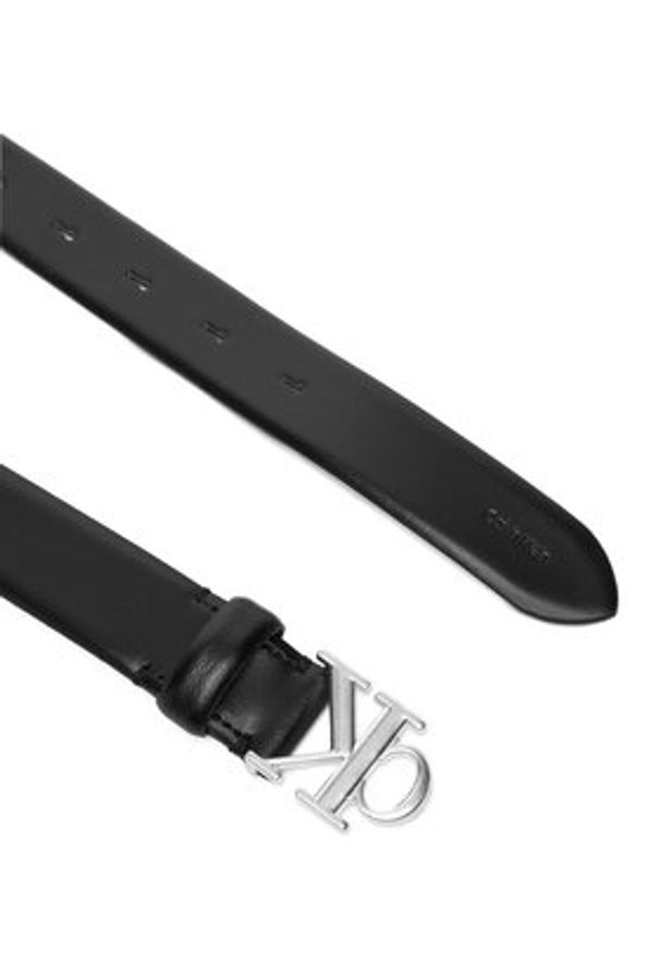 Calvin Klein Pasek Damski LV04F7054G Czarny. Kolor: czarny. Materiał: skóra