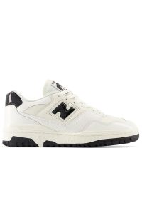 Buty New Balance BB550YKF - białe. Okazja: na co dzień. Kolor: biały. Materiał: guma, syntetyk, skóra, materiał. Szerokość cholewki: normalna. Sport: turystyka piesza, koszykówka