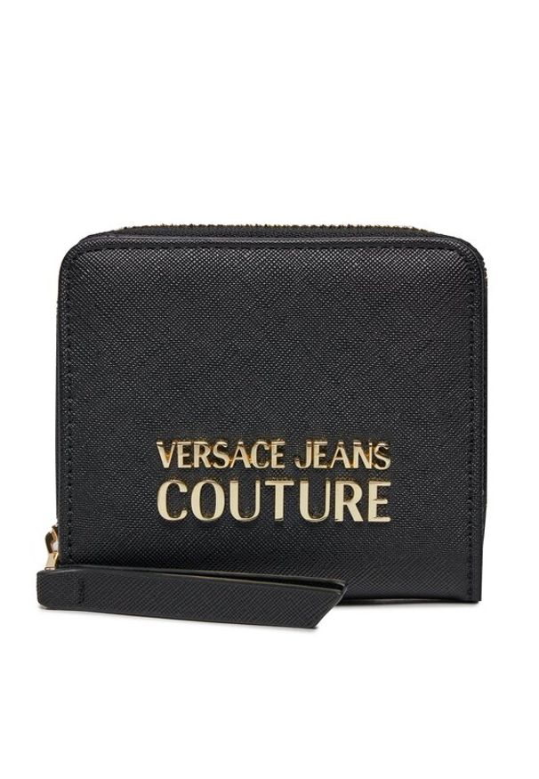 Duży Portfel Damski Versace Jeans Couture. Kolor: czarny