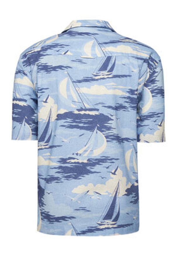 GANT - Gant Koszula 3250048 Niebieski Relaxed Fit. Kolor: niebieski. Materiał: bawełna