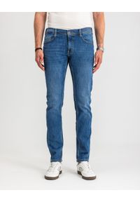 Męskie Spodnie Jeansowe Mustang Style Oregon Tapered Denim Blue 1017123 5000 623