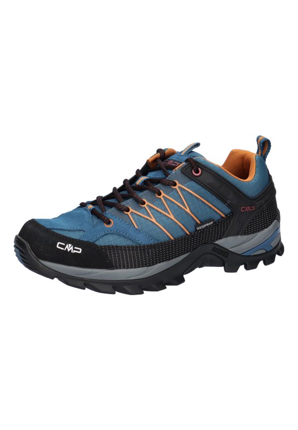 Buty trekkingowe męskie CMP RIGEL LOW. Kolor: czarny, niebieski, wielokolorowy. Materiał: materiał, syntetyk. Szerokość cholewki: normalna. Sport: turystyka piesza