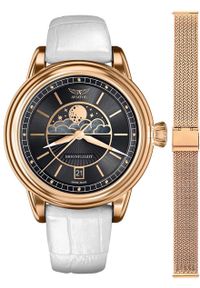 AVIATOR - Zegarek damski Aviator V.1.33.2.253.4WM-SET różowe złoto. Kolor: złoty, wielokolorowy, różowy #1