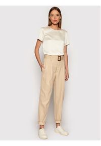 Polo Ralph Lauren Spodnie materiałowe 211752936006 Beżowy Regular Fit. Kolor: beżowy. Materiał: materiał, bawełna #3