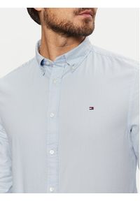 TOMMY HILFIGER - Tommy Hilfiger Koszula Flex Dobby MW0MW37578 Błękitny Slim Fit. Kolor: niebieski. Materiał: bawełna #3
