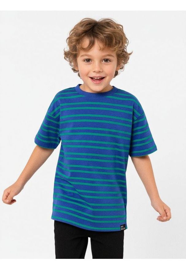 Sinsay - Koszulki z krótkim rękawem 2 pack - niebieski. Kolor: niebieski. Długość rękawa: krótki rękaw. Długość: krótkie