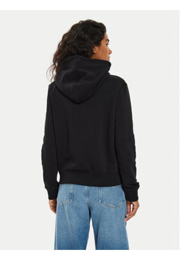 Guess Jeans Bluza W4BQ03 KC811 Czarny Regular Fit. Kolor: czarny. Materiał: bawełna