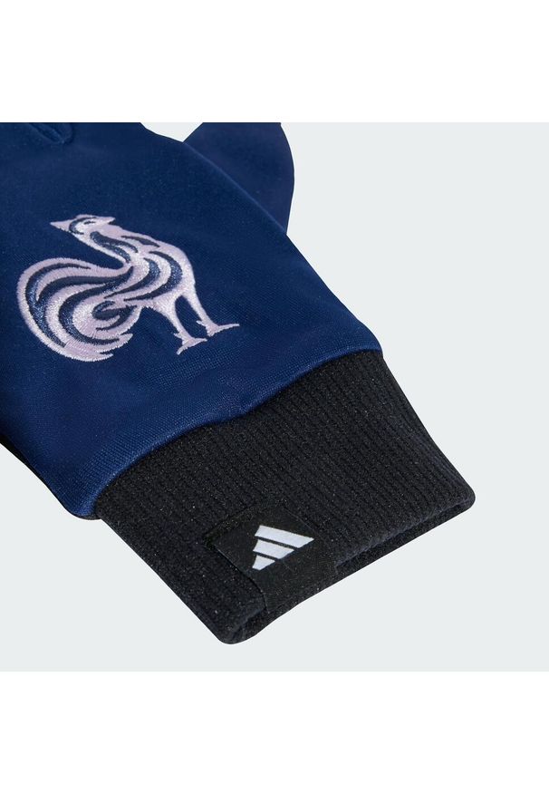 Adidas - Rękawice France Fieldplayer. Kolor: różowy, niebieski, wielokolorowy